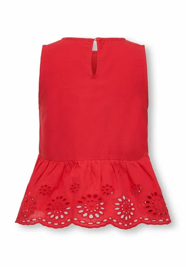 Блуза хлопковая Bluse kmgbondi bluse Only Mini, barbados cherry — фото 3