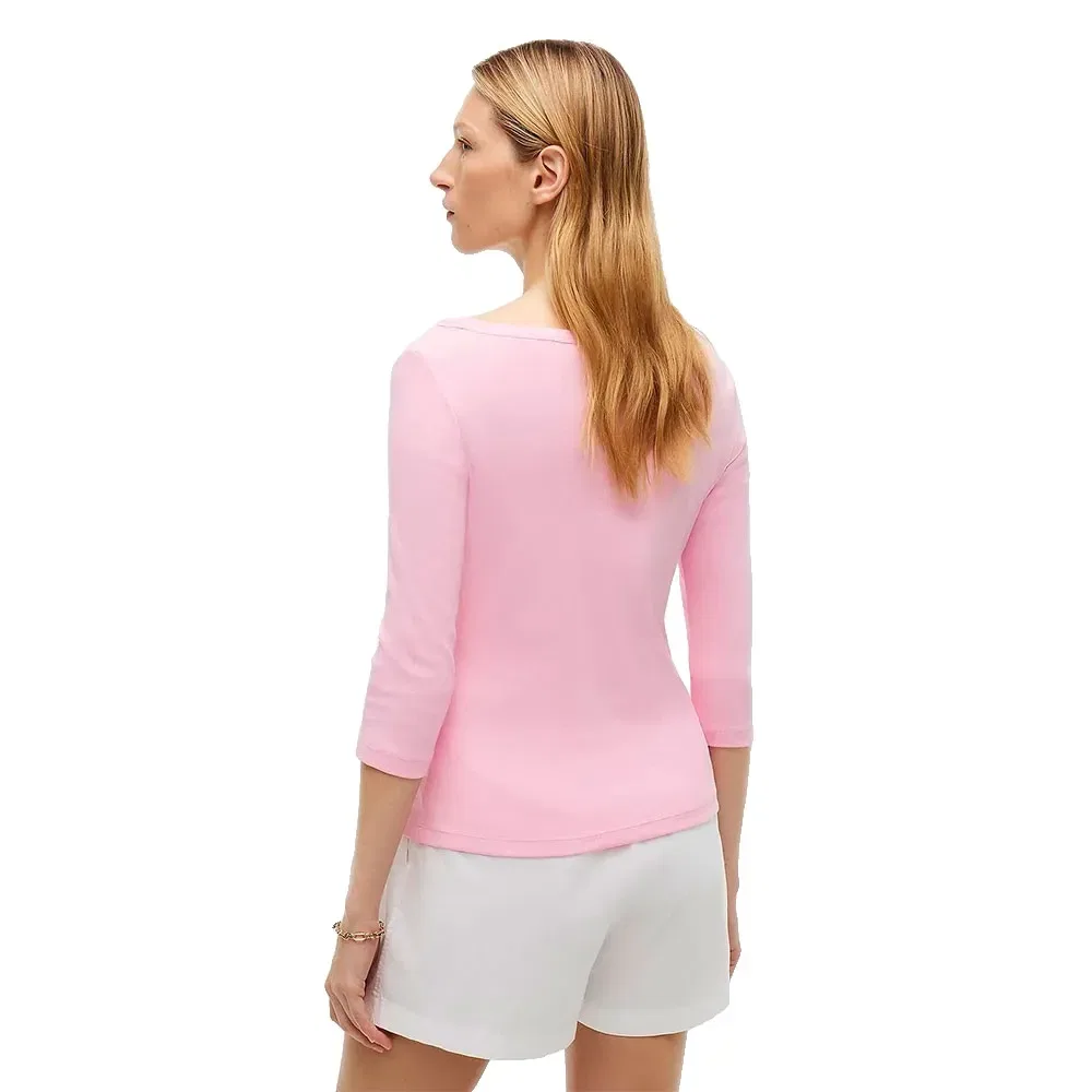 Женская футболка с рукавом три четверти Tommy hilfiger, Pink — фото 2