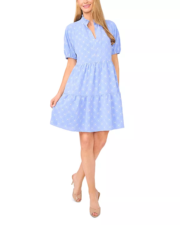 

Платье-Бэбидолл с цветочным принтом Cece, синий