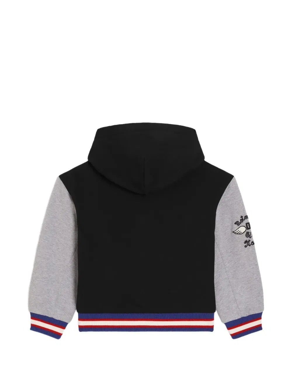 Хлопковая толстовка с нашивкой Dolce & Gabbana Kids, черный — фото 2