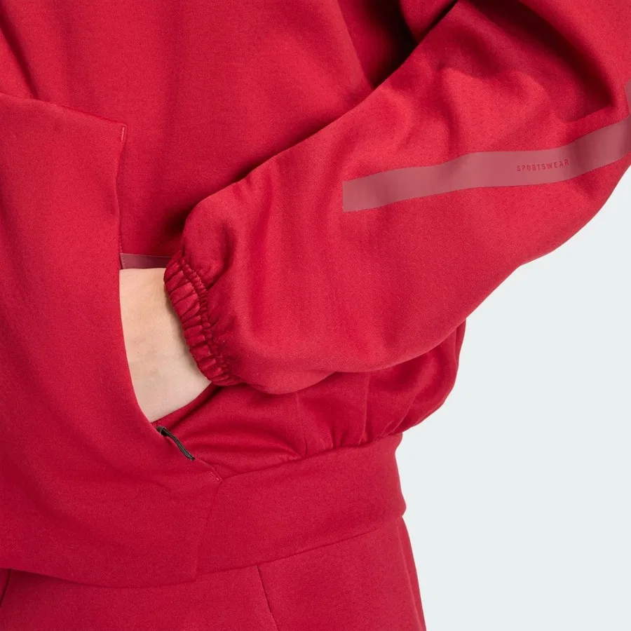 Спортивная кофта с длинным рукавом Z.n.e. Track Top adidas, Красный — фото 4