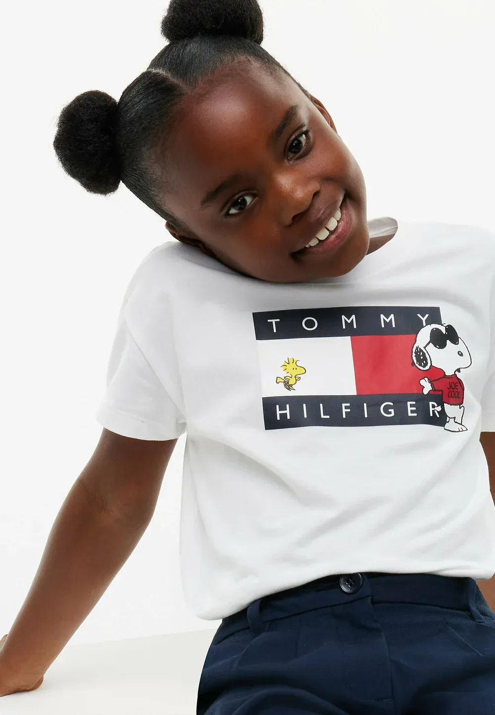 Футболка с принтом флага Peanuts - футболка с принтом Tommy Hilfiger, White — фото 4