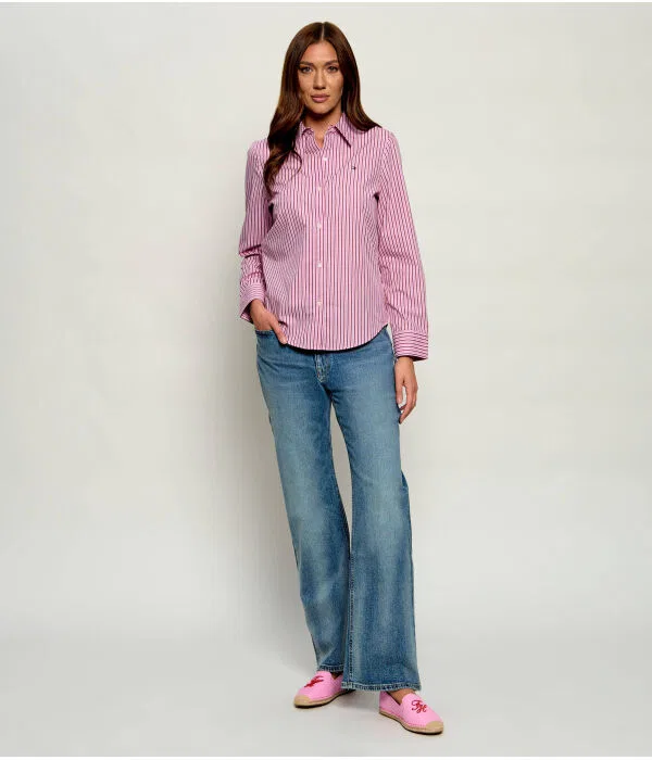 Женская рубашка с длинным рукавом Tommy Hilfiger, Rosa — фото 2