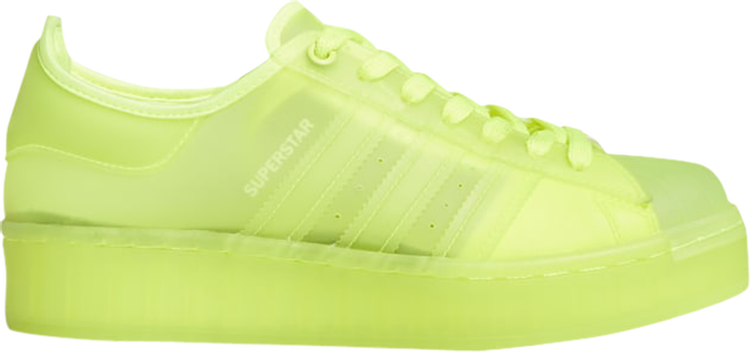 Кроссовки Adidas Wmns Superstar Jelly 'Solar Yellow', желтый - фото