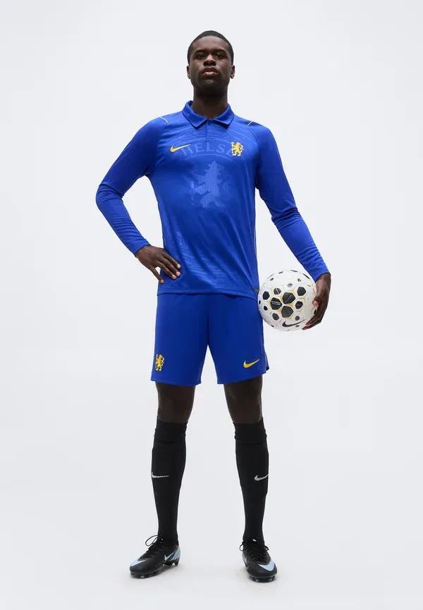Шорты футбольные Dri-fit Chelsea Fc Stadium Short Home Club Wear Nike Performance, Bright Blue, Midwest Gold-Coloured, ярко-синий — фото 2