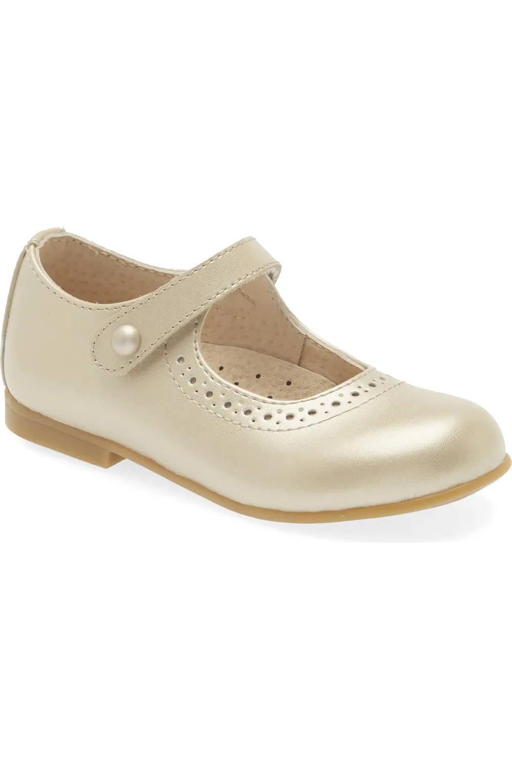 Детские туфли Мэри Джейн на пряжке Emma Footmates, Soft Gold