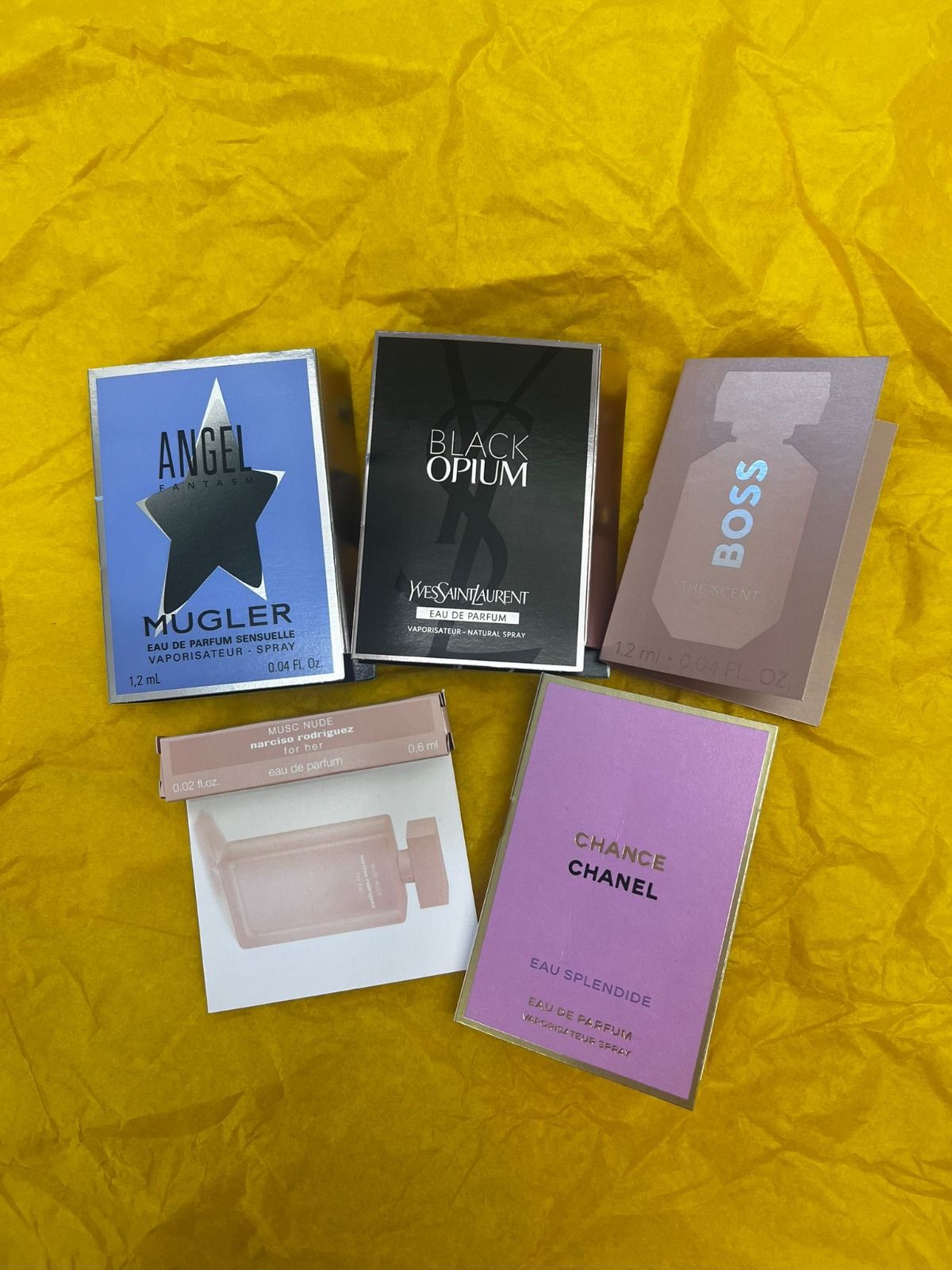 

Премиальный набор женских мини-ароматов Yves Saint Laurent, Chanel, Boss, Mugler Angel, Narciso, 5 шт