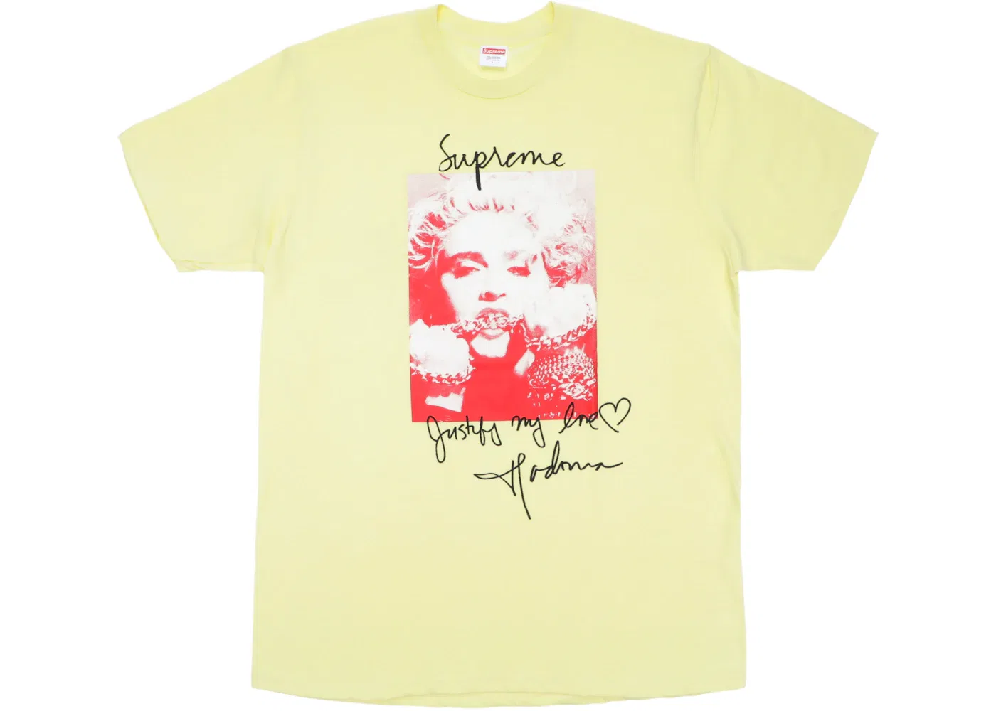 Мужская футболка с принтом Madonna Tee Supreme, Pale Yellow