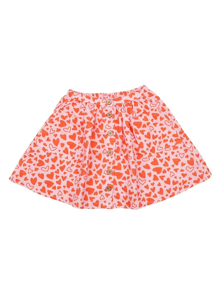 Юбка Walkiddy 'Walkiddy - Little Big Hearts Skirt' в розовом цвете