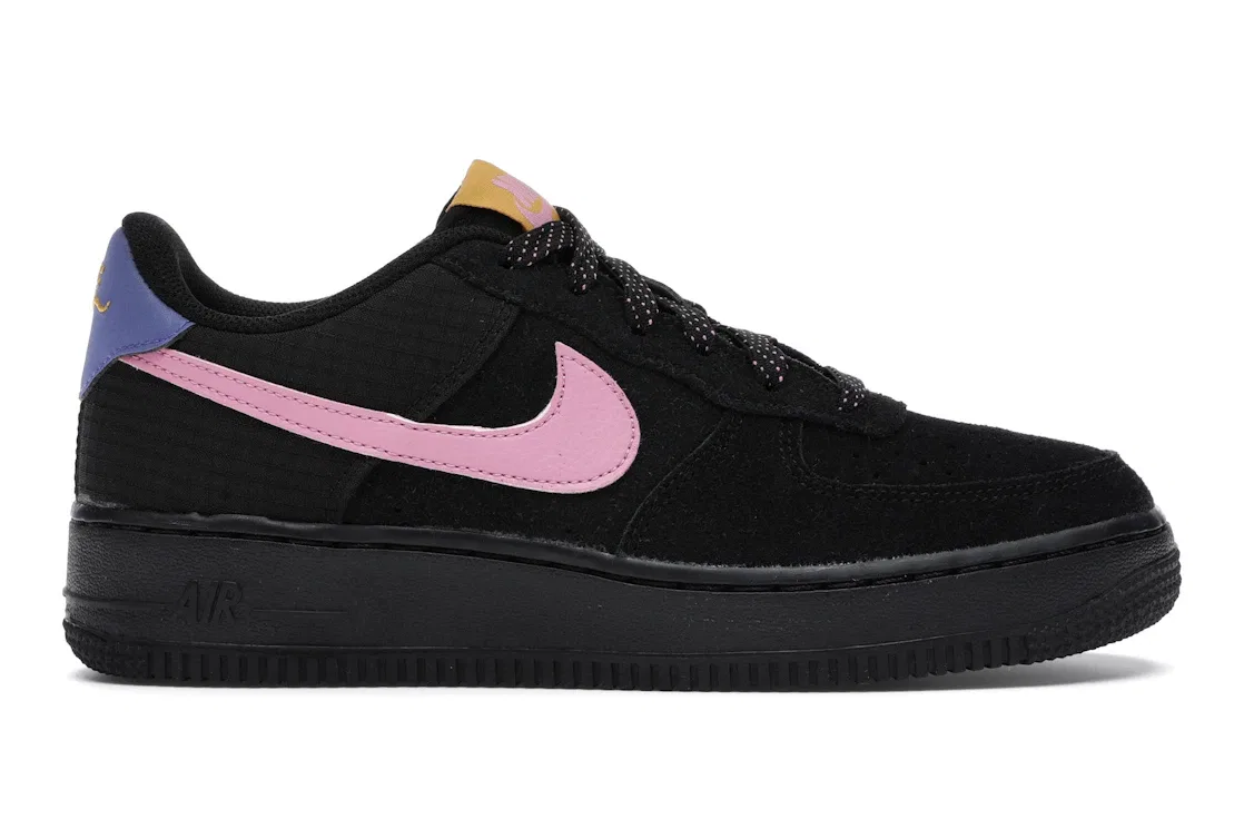 Детские кроссовки Lifestyle Nike Air Force 1 LV8 2, Black/Persian Violet-Pollen Rise-Magic Flamingo