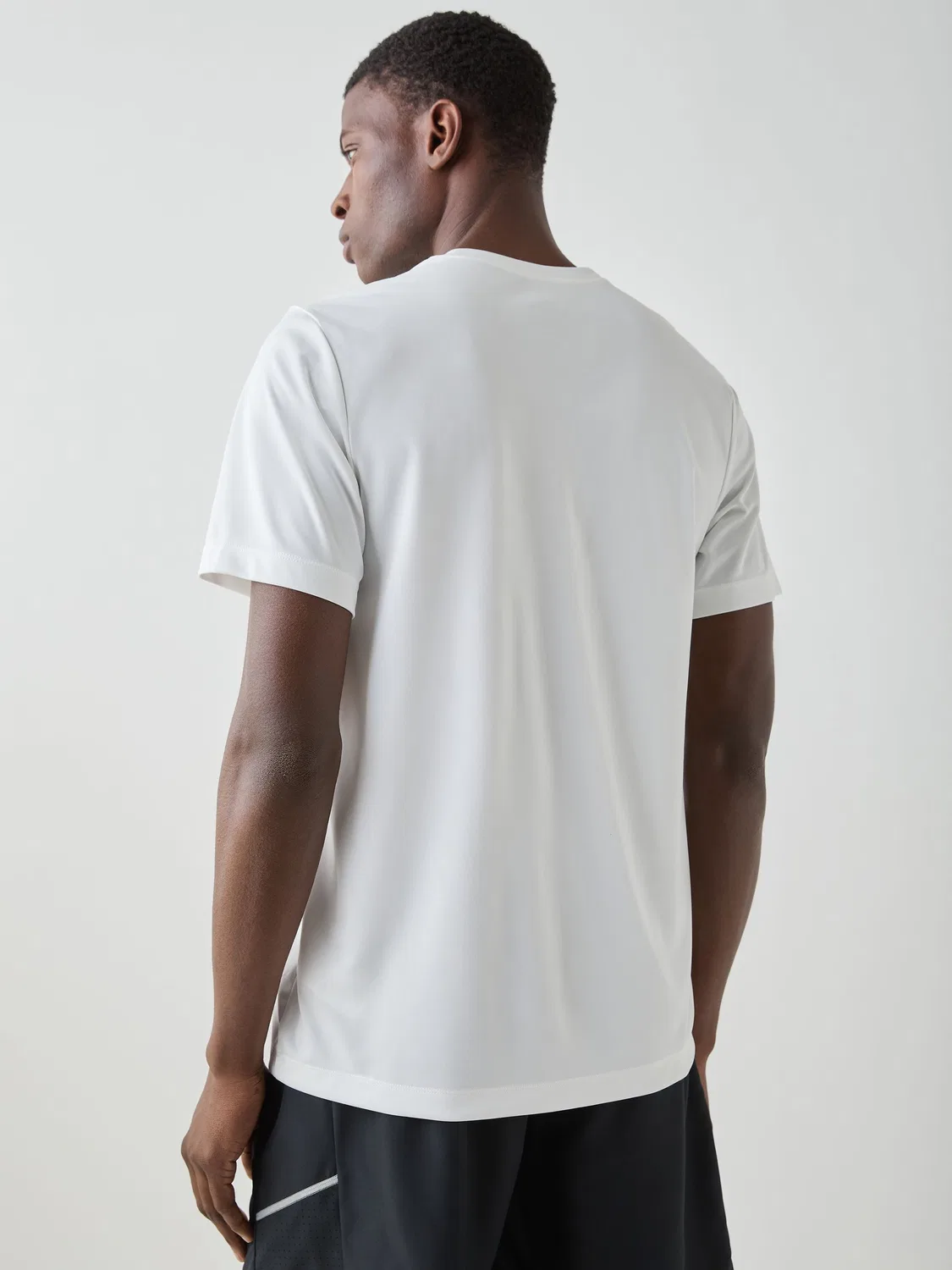Футболка тренировочная Dri-FIT Flex Performance Nike, белый/черный — фото 3