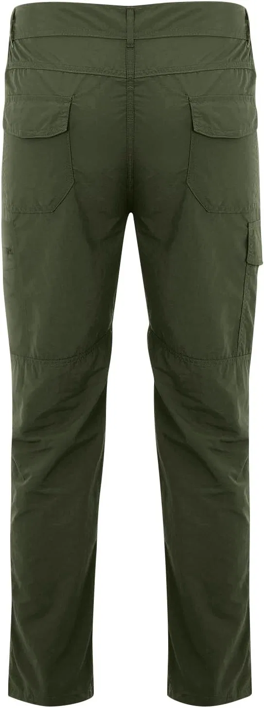 Мужские карго-брюки с зауженным низом, модель Cargo Work Pants, зелёный — фото 3