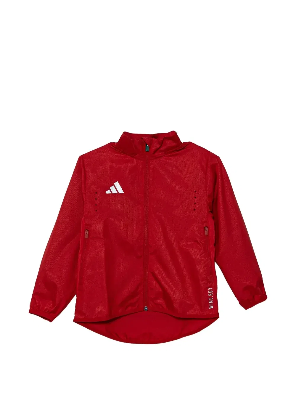 Куртка на молнии с логотипом Adidas Kids, красный