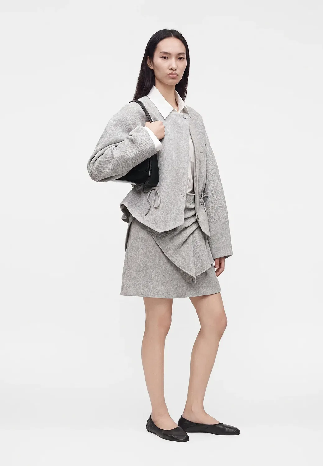 Мини-Юбка Emporio Armani, Melange Grey — фото 2