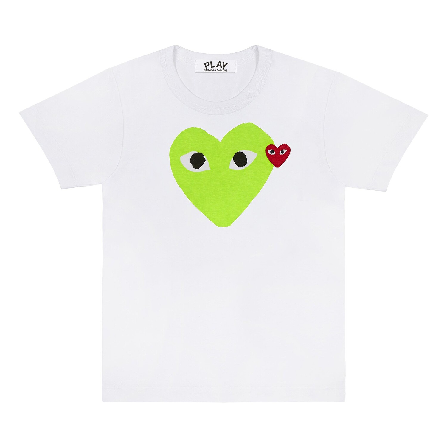

Футболка Comme des Garçons PLAY Hearts Белый/Зеленый