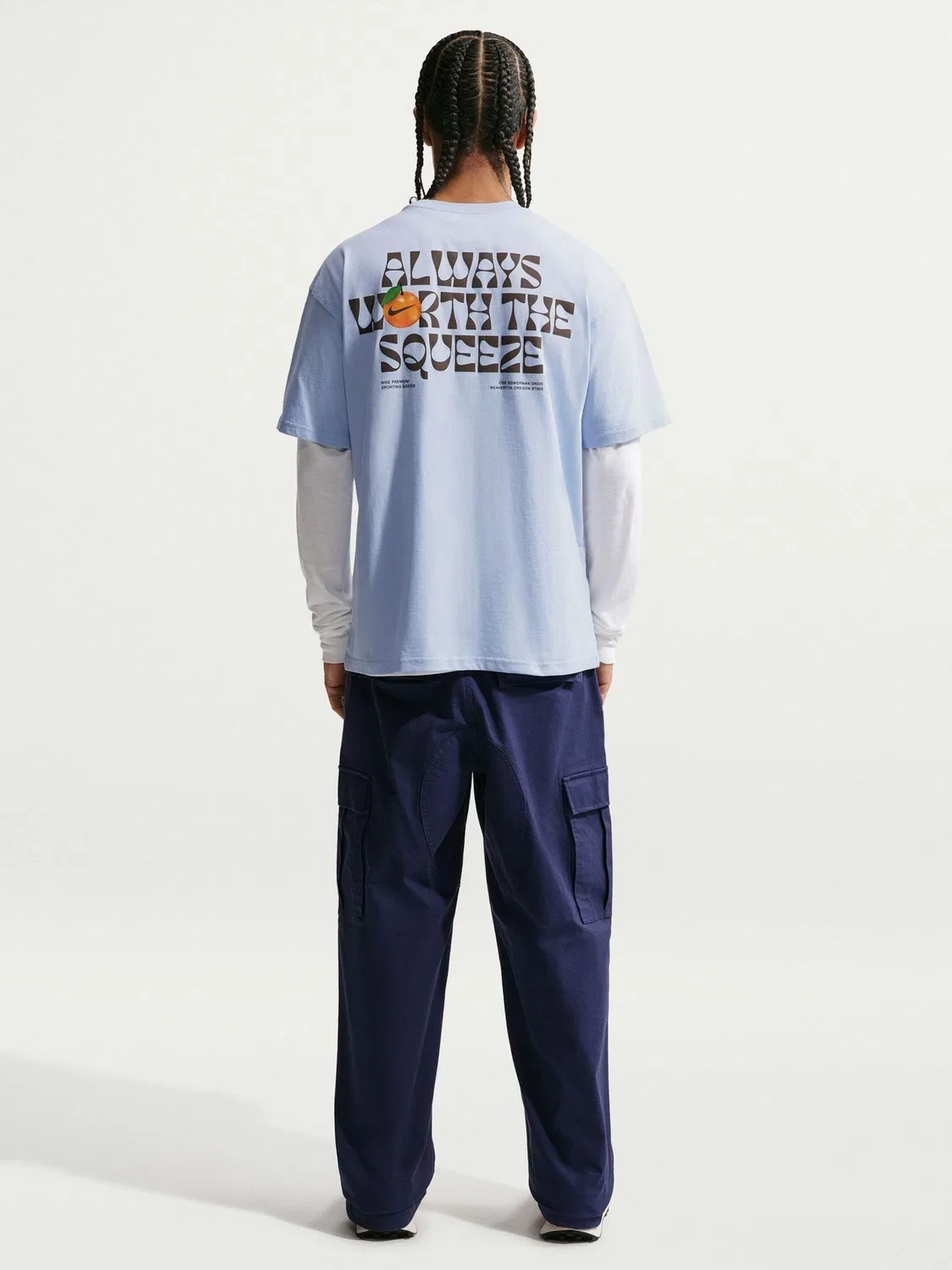 Футболка свободного кроя Nike, водородно-синий — фото 2
