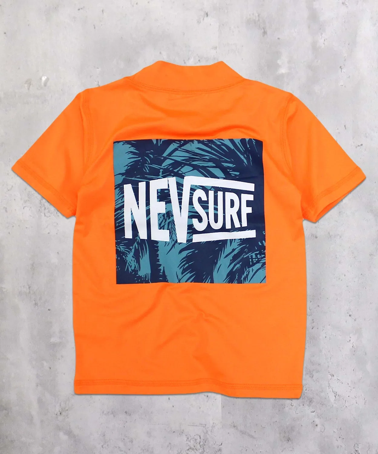 Детский рашгард с коротким рукавом NEV Surf, Оранжевый