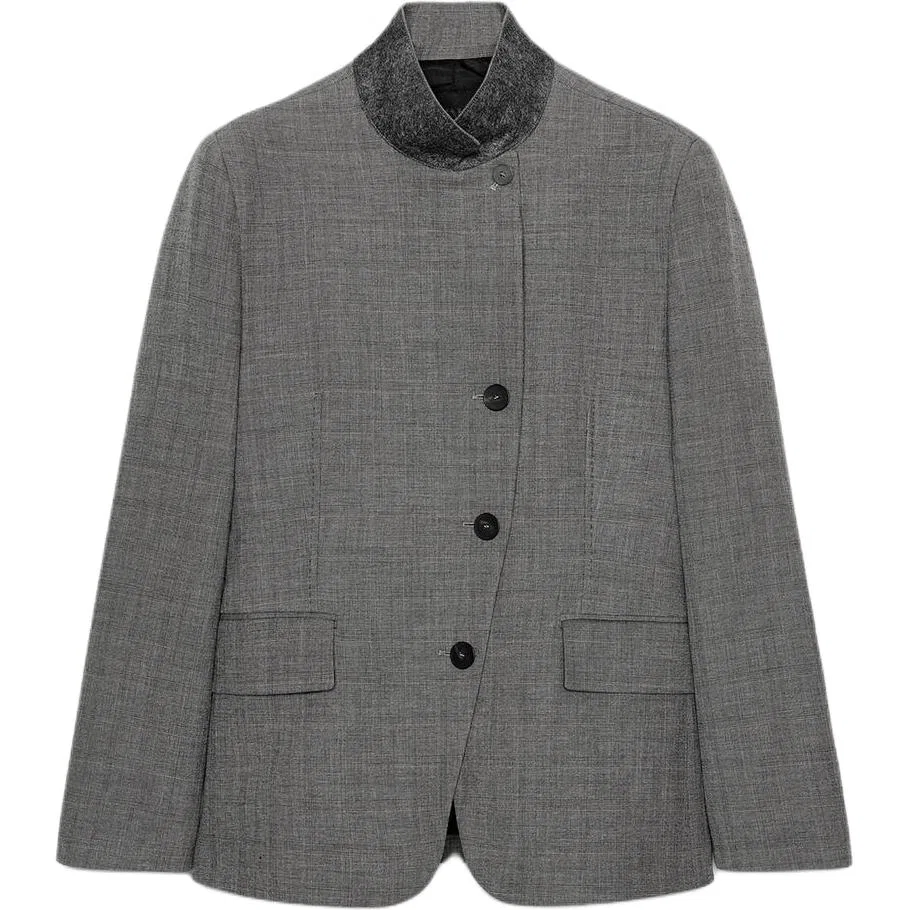 Женский деловой костюм Medium Gray ZARA, Средне-серый