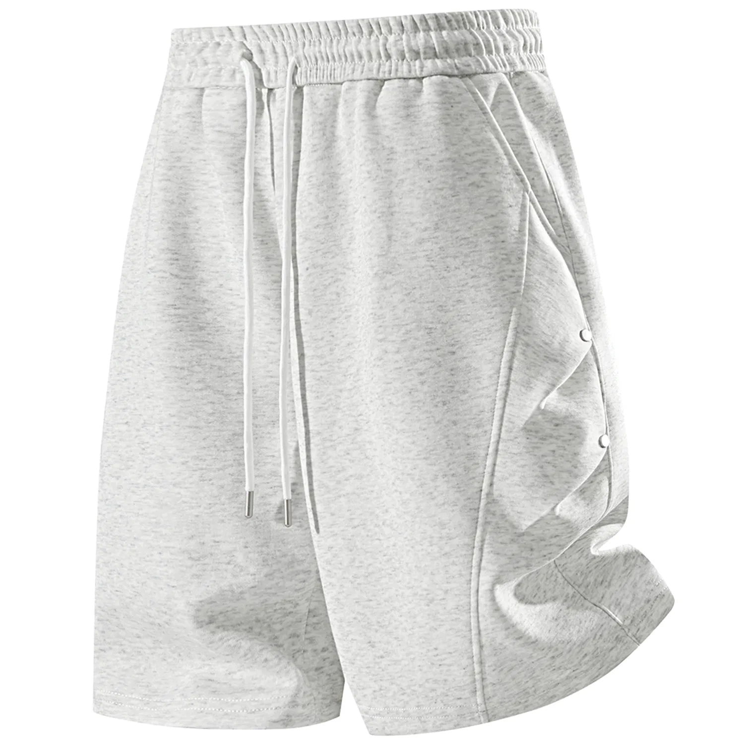 Детские шорты повседневные с принтом Jeep, White Heather Gray