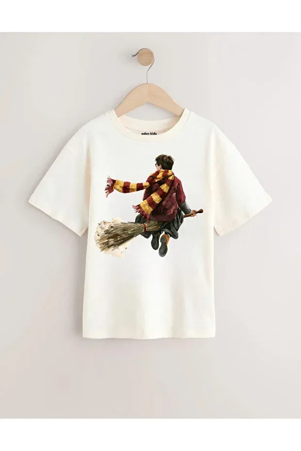 Детская футболка для мальчиков с принтом Harry Potter Printed Little Aden, Ecru — фото 2