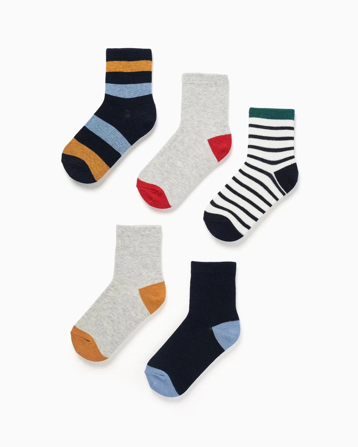 Детские носки для мальчиков набор из 5 пар Zippy, Multicolor