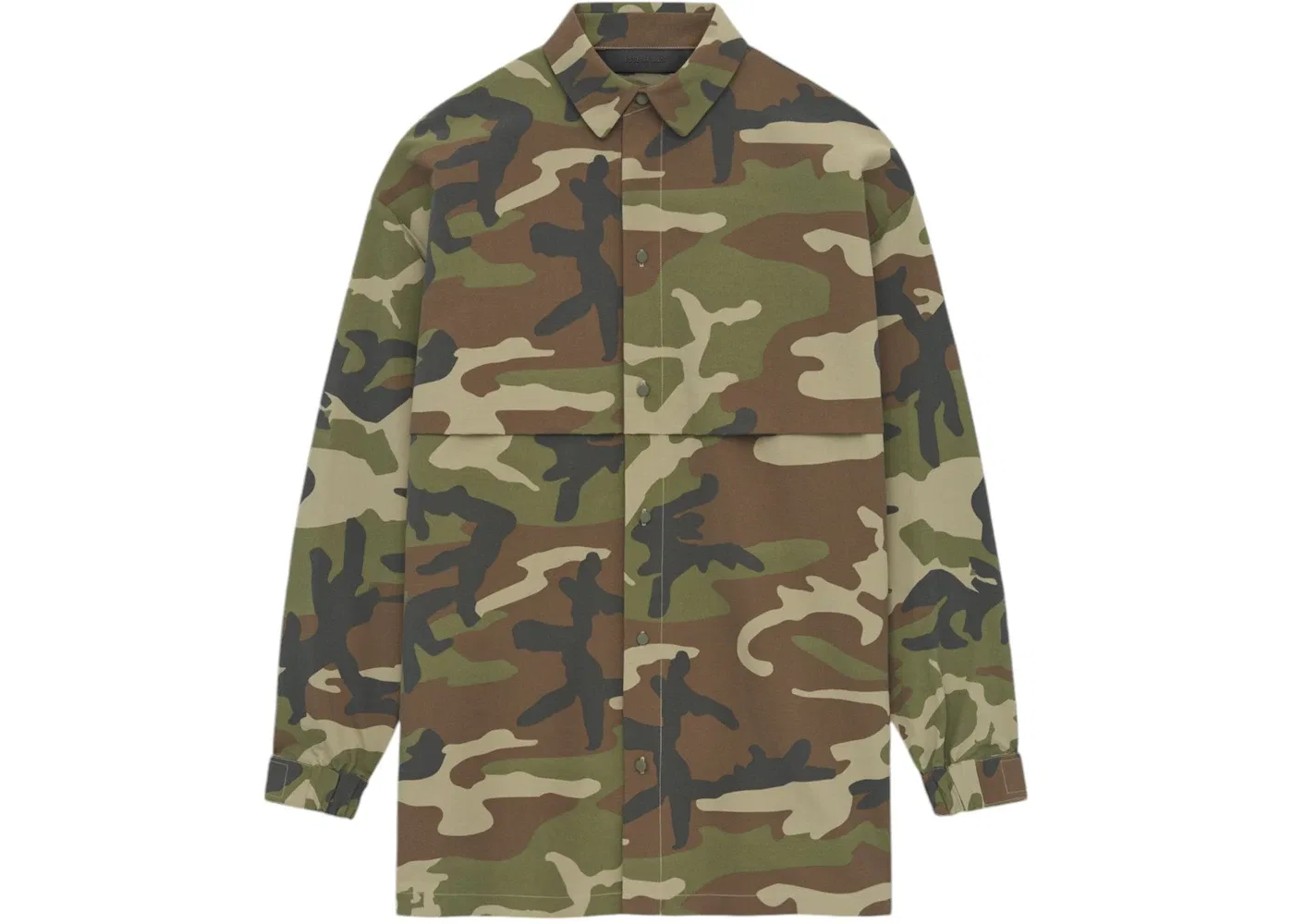 Мужская рубашка-куртка с камуфляжным принтом Overshirt Fear of God, Woodland Camo
