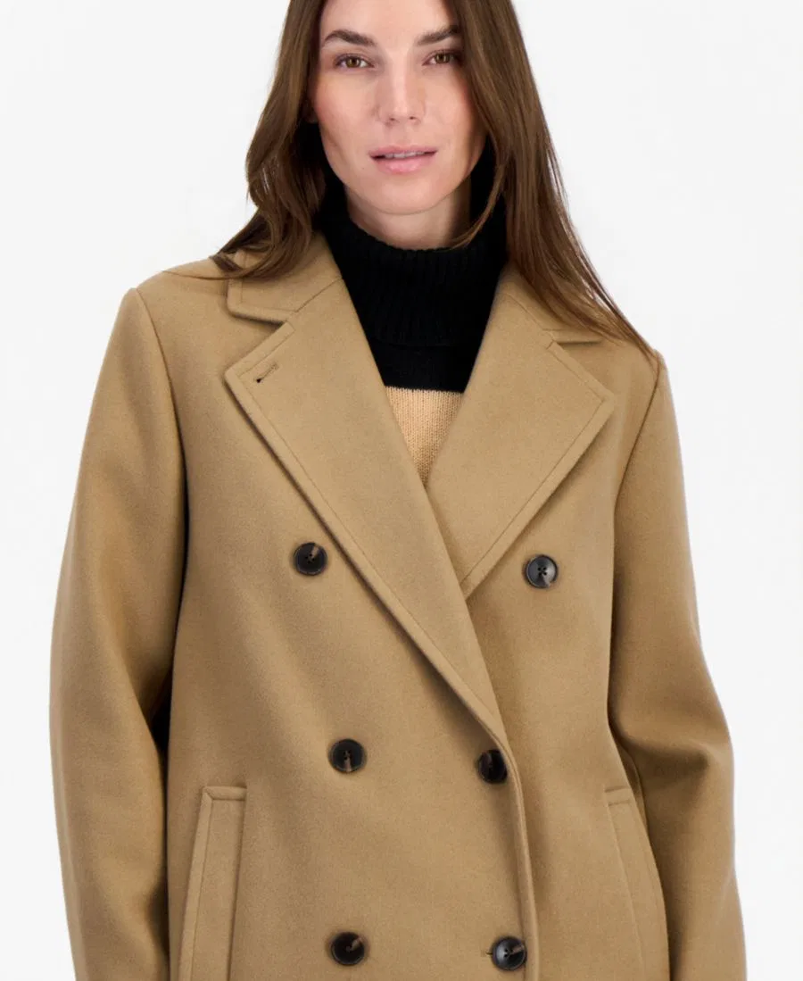 Пальто двубортное Calvin Klein, Camel — фото 3