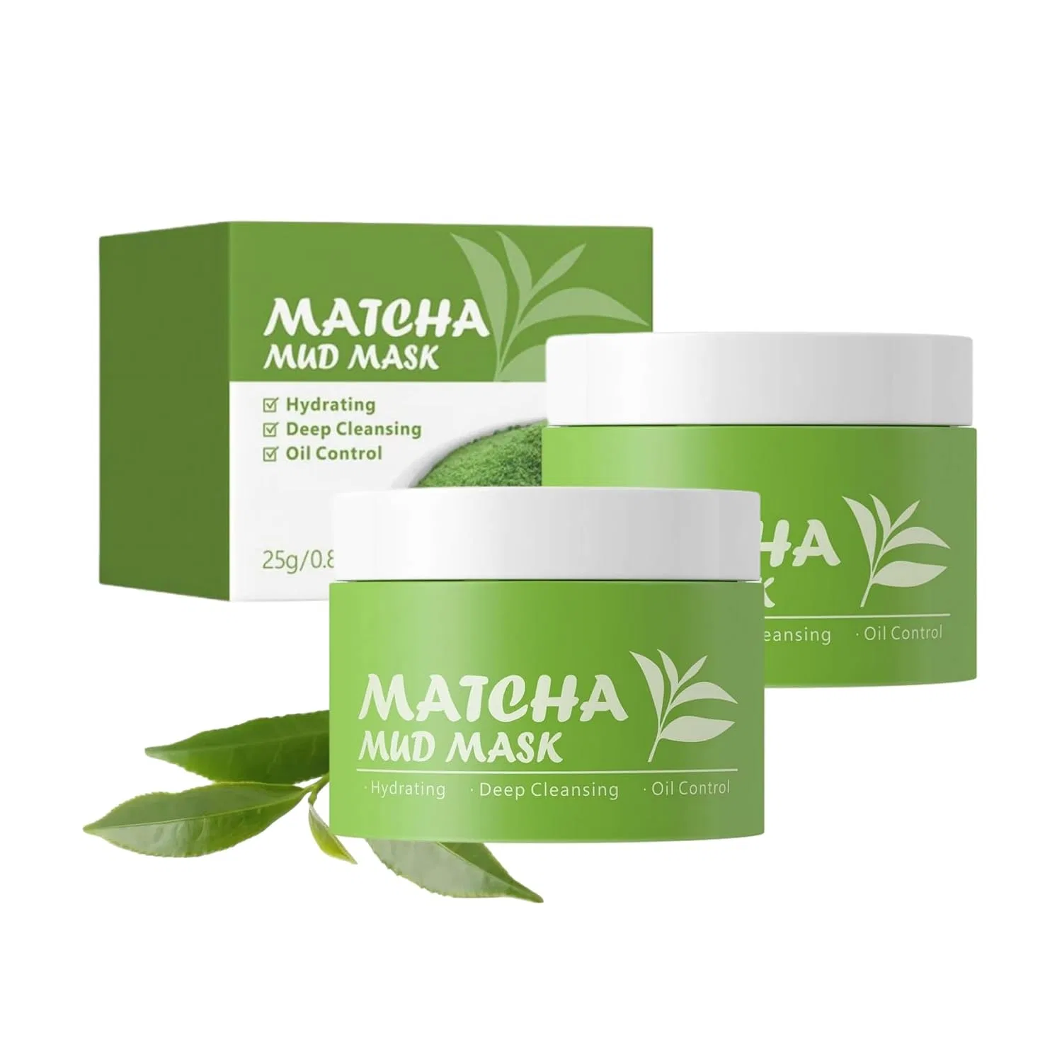 Зеленая глиняная маска для лица Matcha, 25 г Generisch