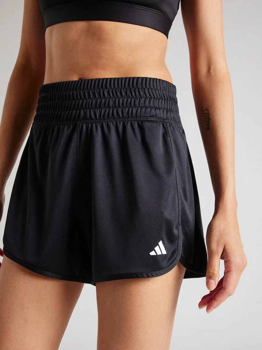 Спортивные шорты ADIDAS PERFORMANCE свободного кроя 'Pacer Essentials' черного цвета — фото 2