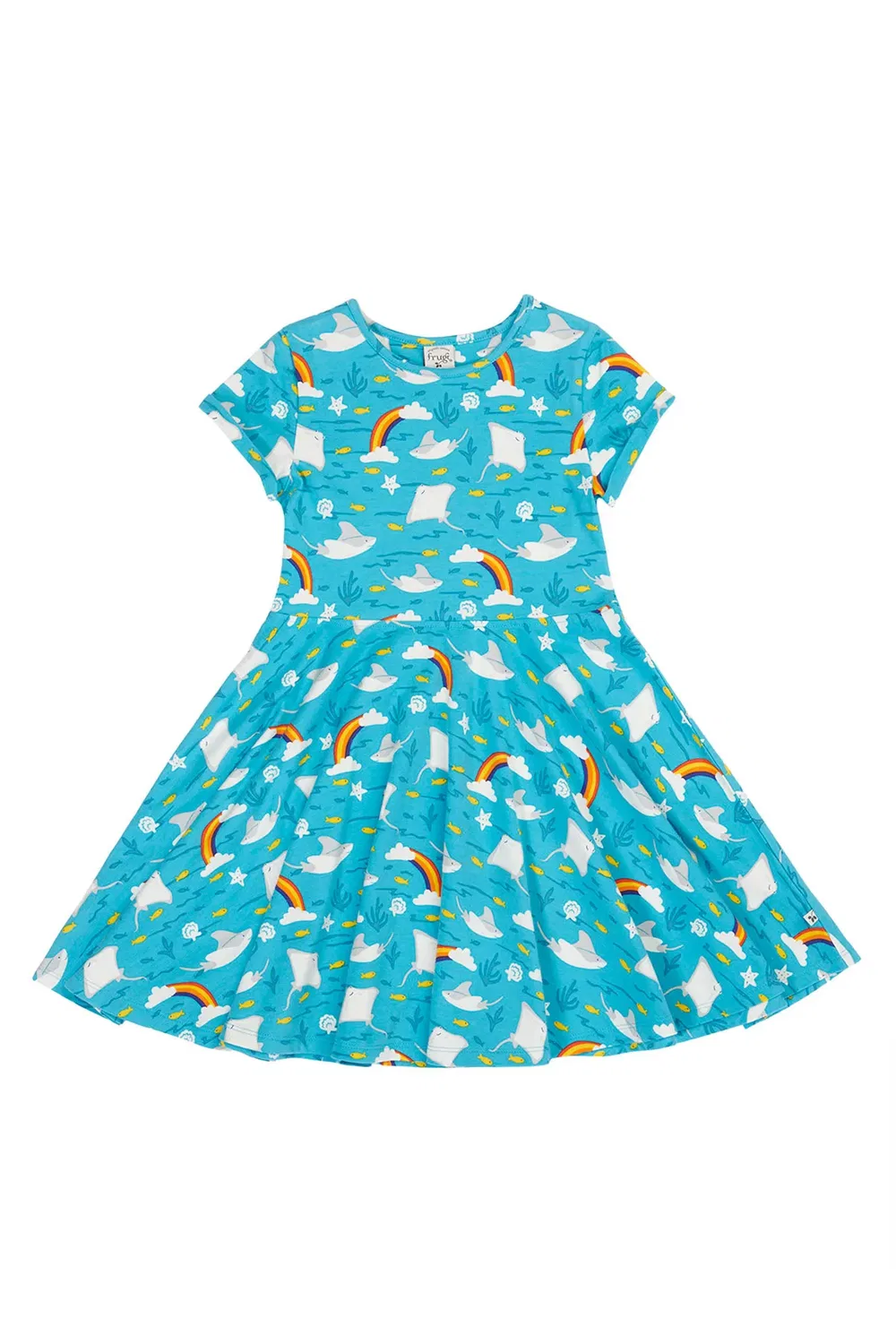 Платье-трапеция Spring Skater Frugi, Blue