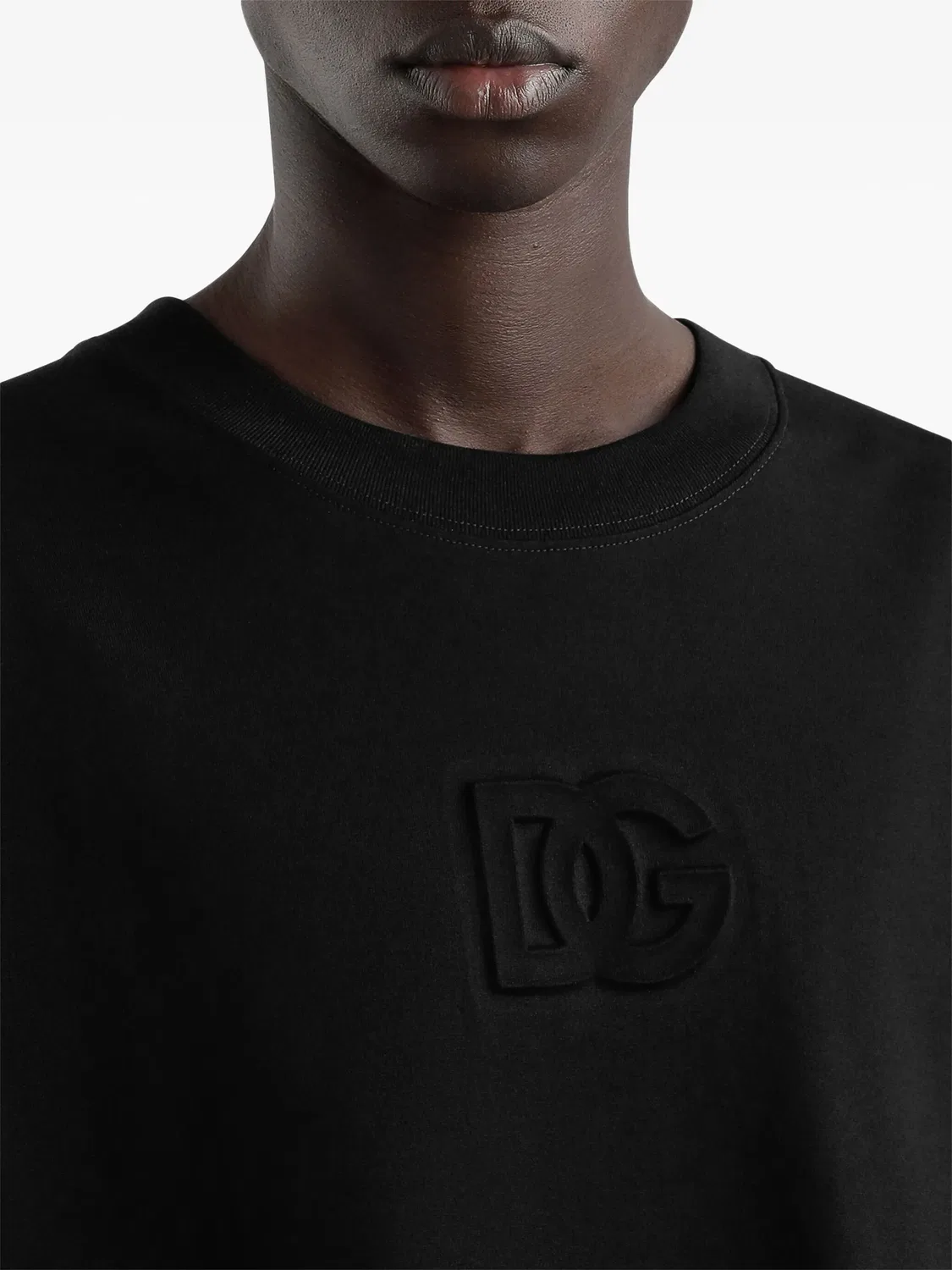 Dolce & Gabbana Футболка с логотипом, черная — фото 2
