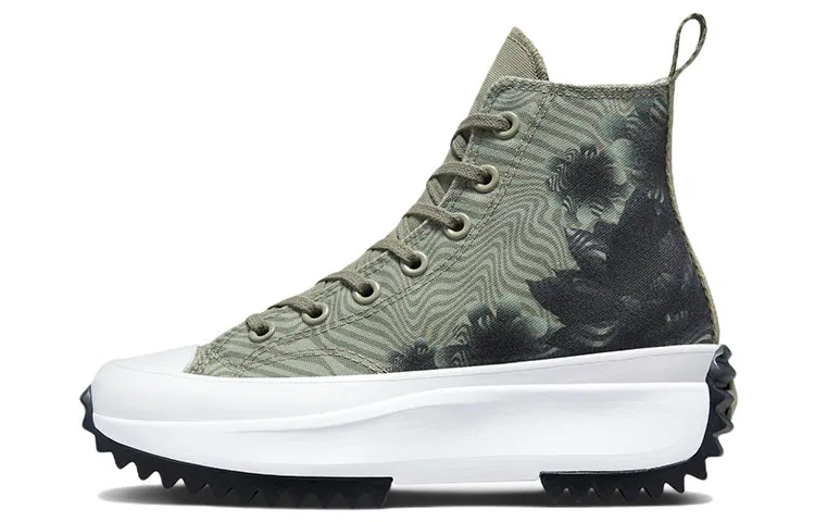 Детские кеды из канваса с платформой Run Star Hike Converse, Green