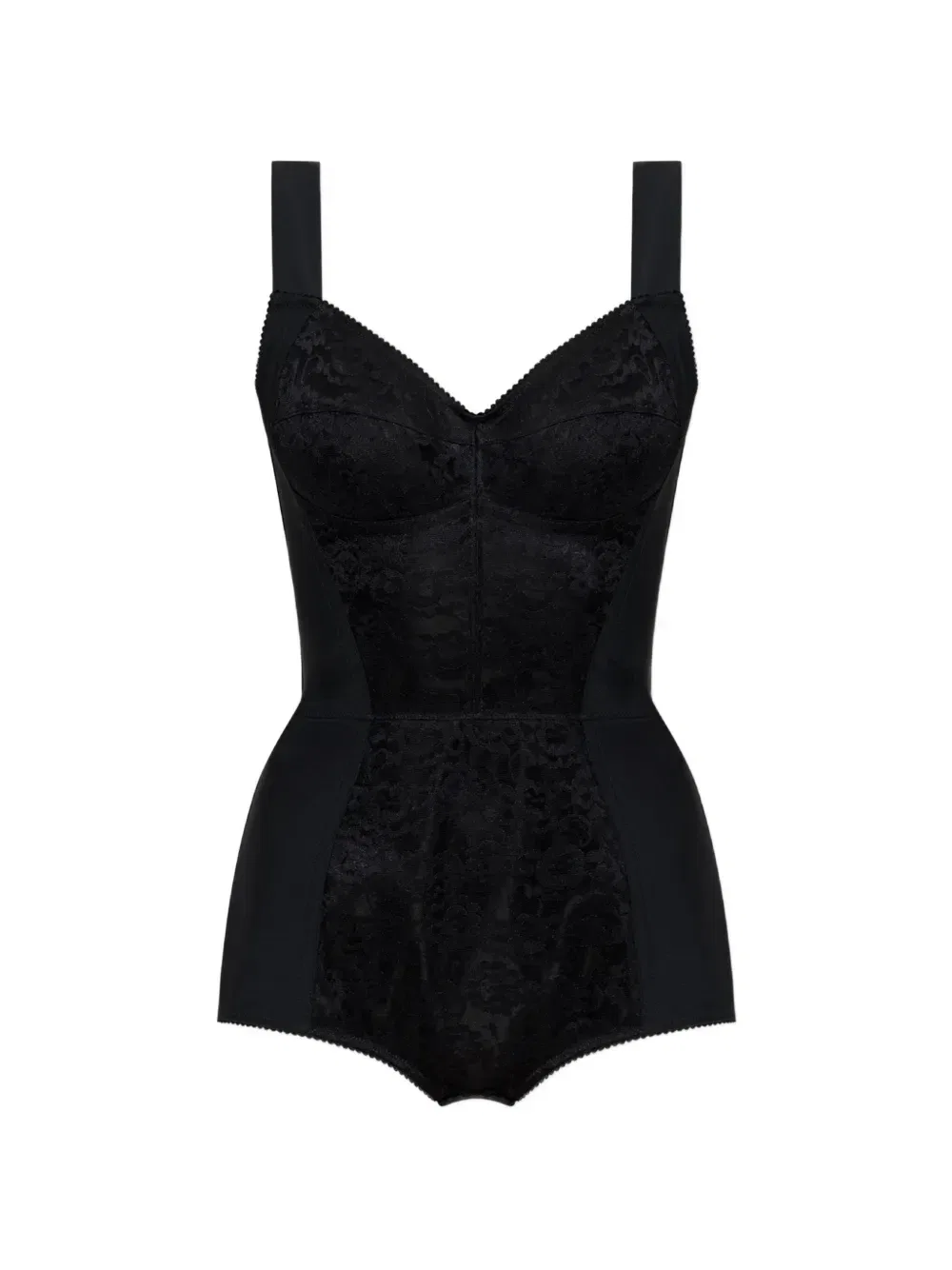 Боди с кружевными вставками Dolce & Gabbana, черный