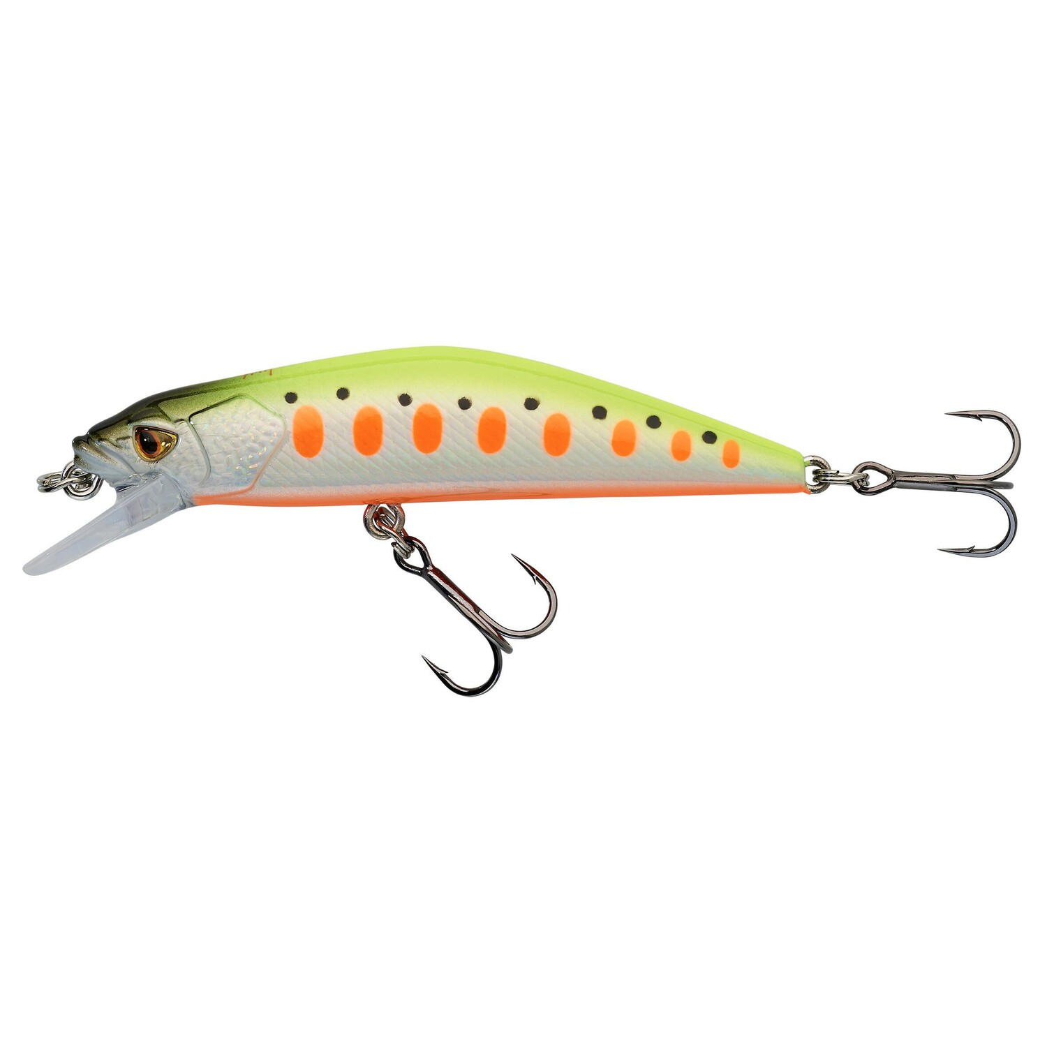 

Воблер на форель MINNOW WXM MNWFS 70 US Yamame neon CAPERLAN, неоновый желтый/светло-серый/неоновый кроваво-оранжевый
