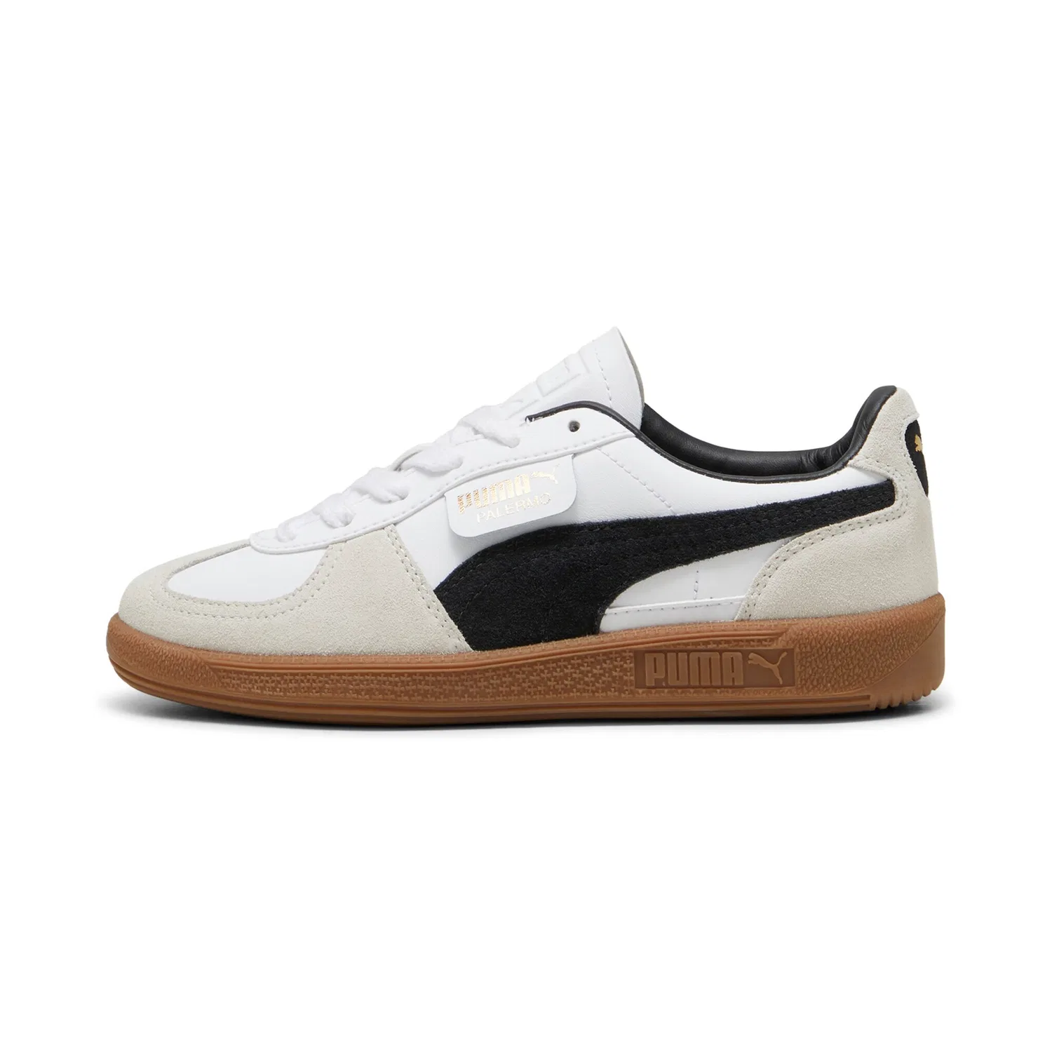 Детские кроссовки с Т-образным носком Palermo PUMA, White/Vapor Gray — фото 2