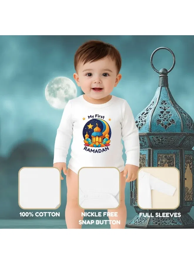 Боди-комбинезон с длинным рукавом для мальчика Ramadan Printshop4Me, дизайн 5 — фото 3