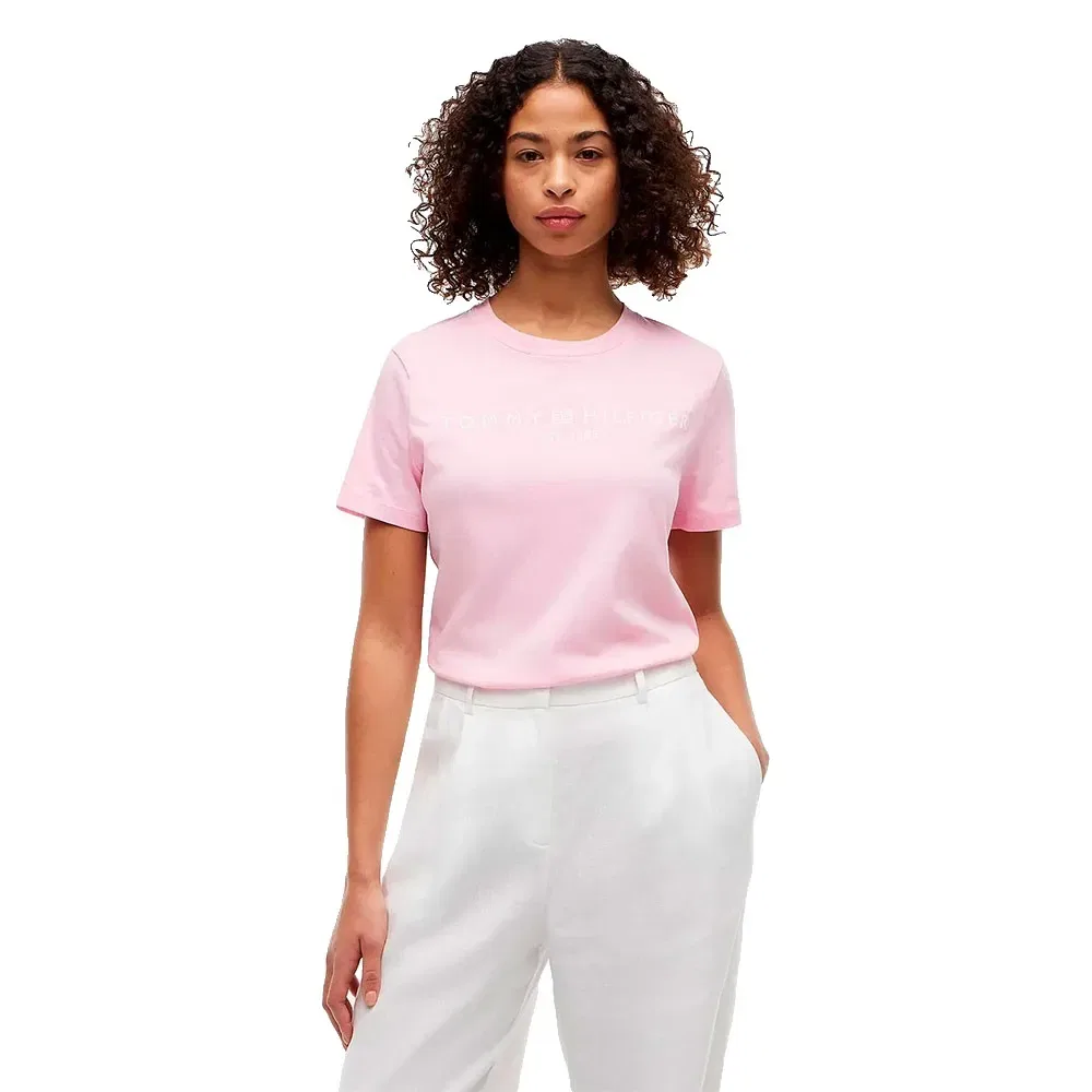 Женская футболка с коротким рукавом Tommy hilfiger, Pink