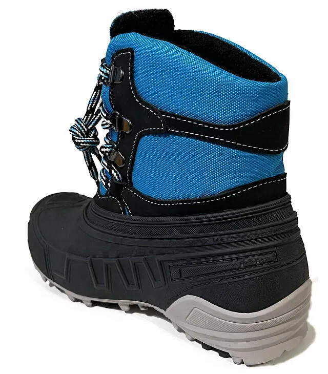 Детские зимние ботинки с высокой посадкой BOATILUS Hybrid Trek Outdoor Boatilus, Blue Black — фото 3