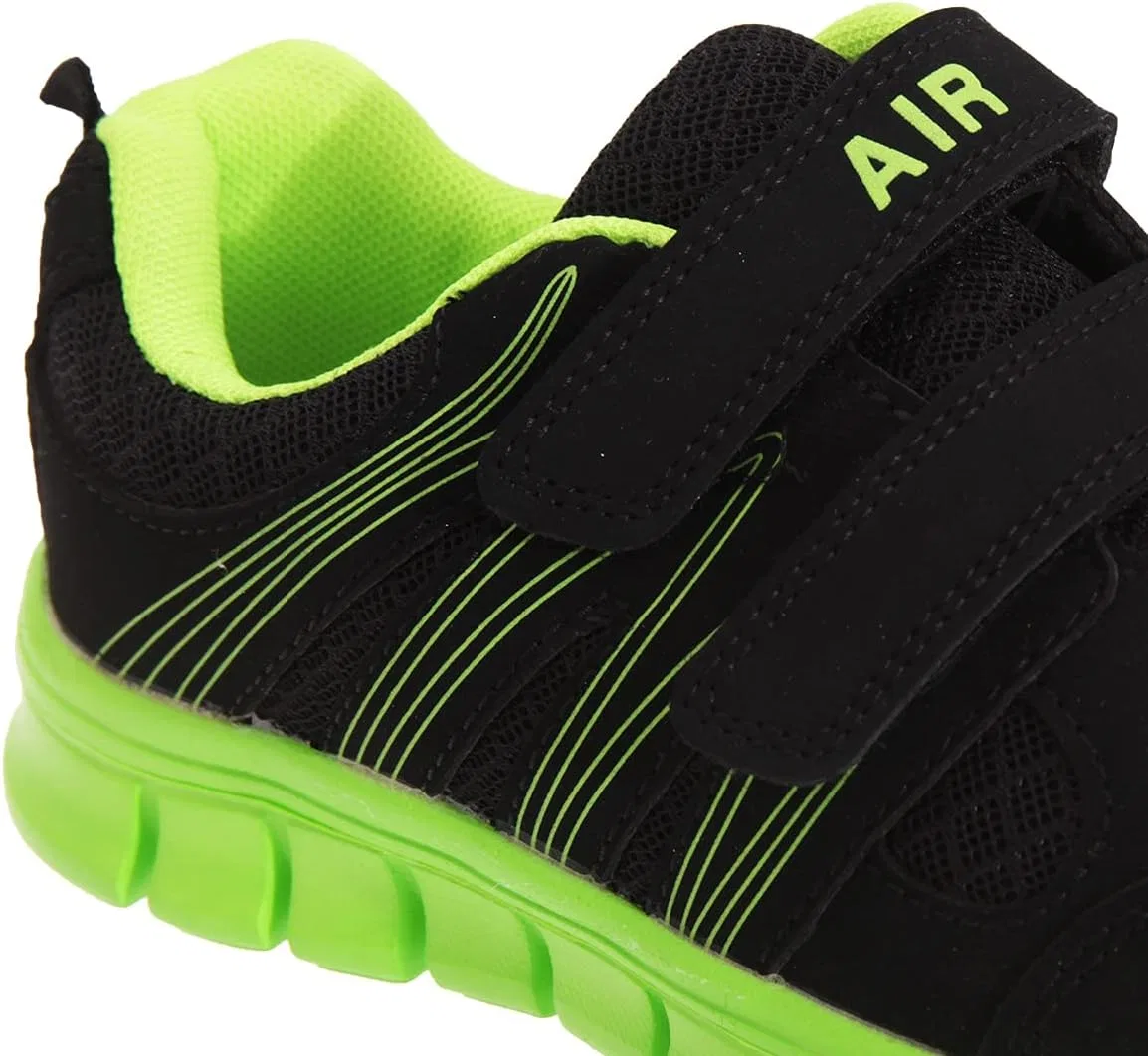Детские кроссовки для девочек с липучкой Air Sprint Dek, Black/Fuchsia — фото 2