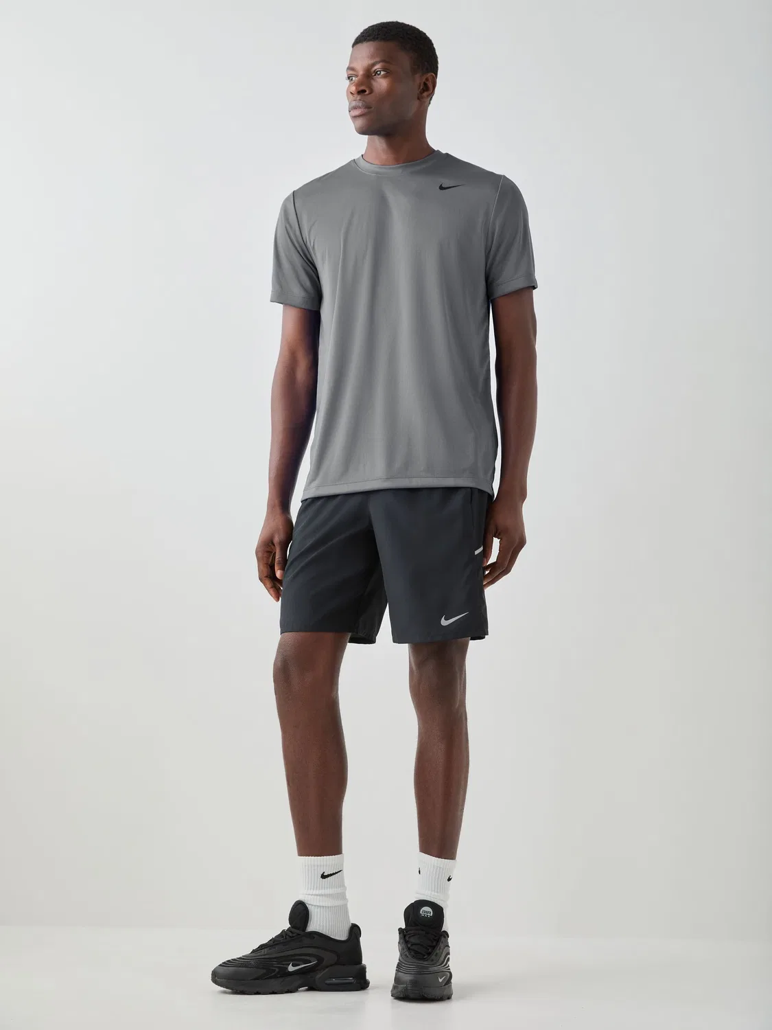 Футболка тренировочная Dri-FIT Flex Nike, дымчато-серый — фото 2