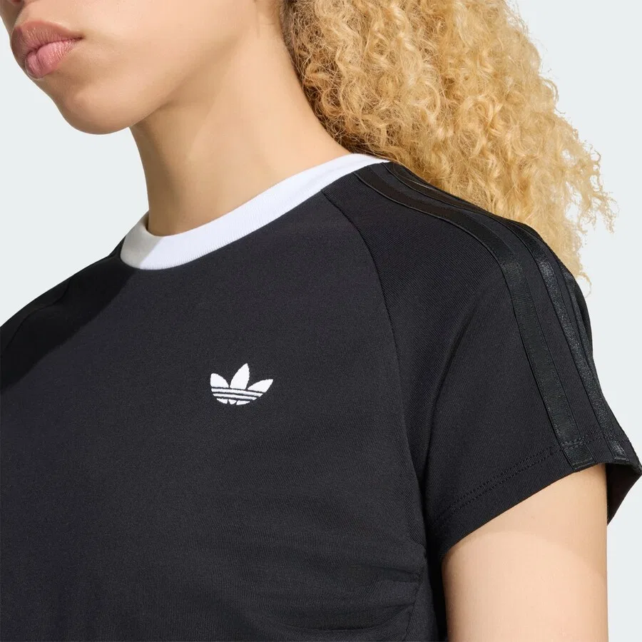 Футболка ADIDAS ORIGINALS 'Adiluna Season 2 X Jennie' черного цвета — фото 3