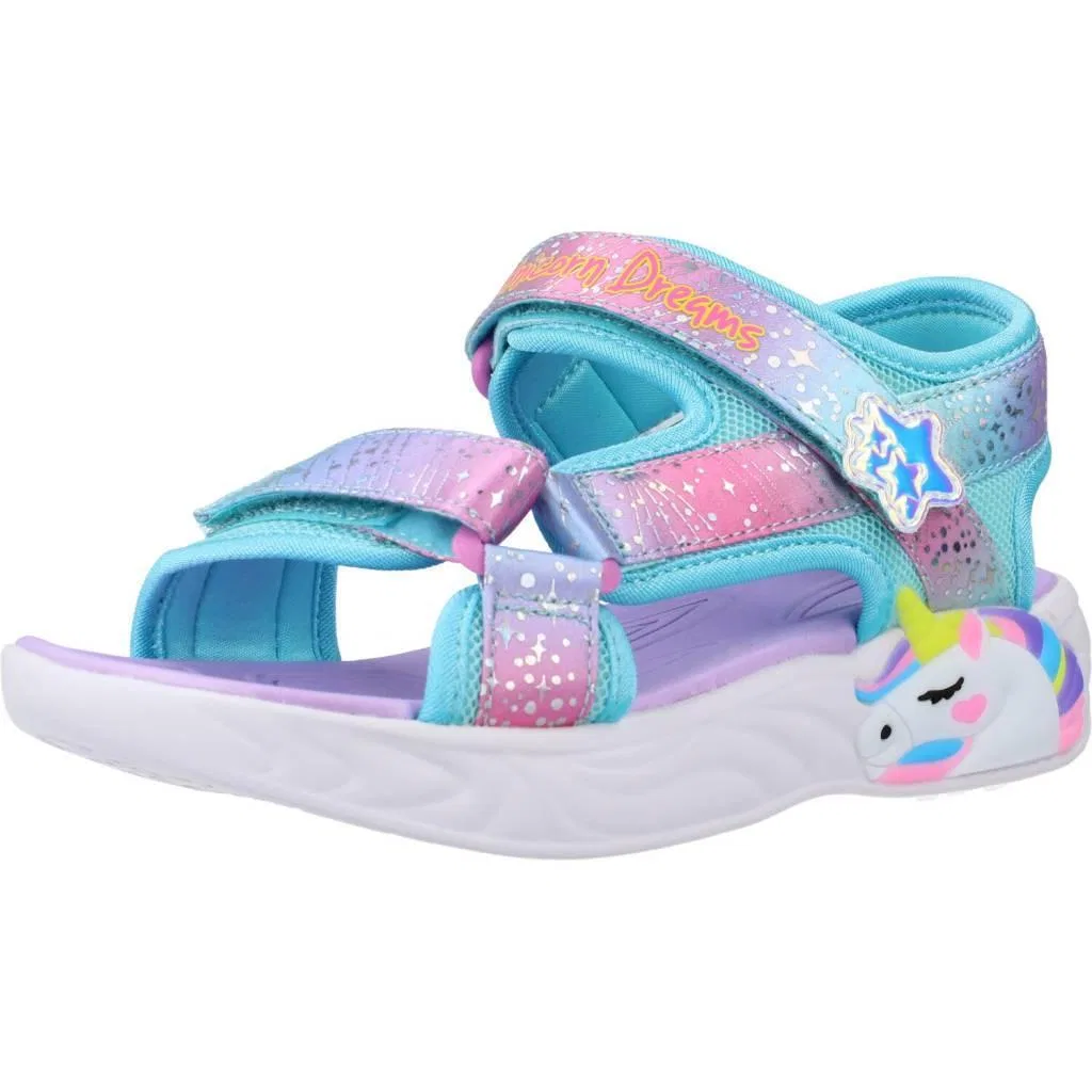 Детские сандалии с принтом Unicorn Skechers, Violett