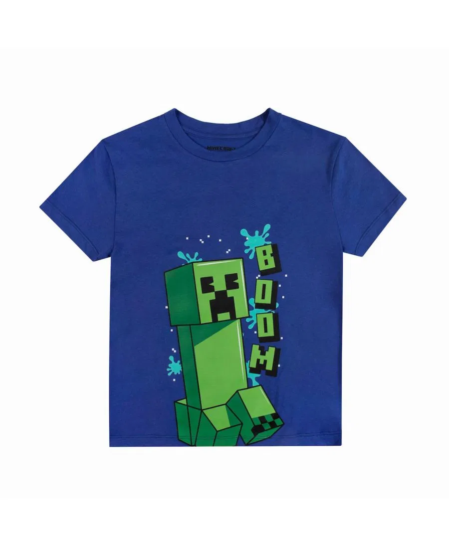 Комплект из 4 футболок с принтом Creeper and Character Heads Minecraft, Multicolored — фото 4