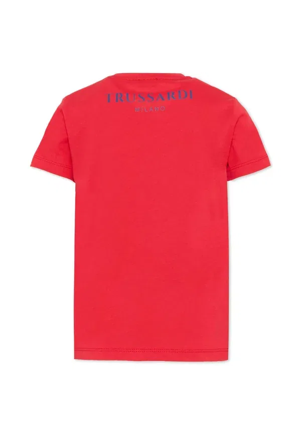 Футболка с принтом T-shirt Tru Trussardi Junior, красный — фото 2