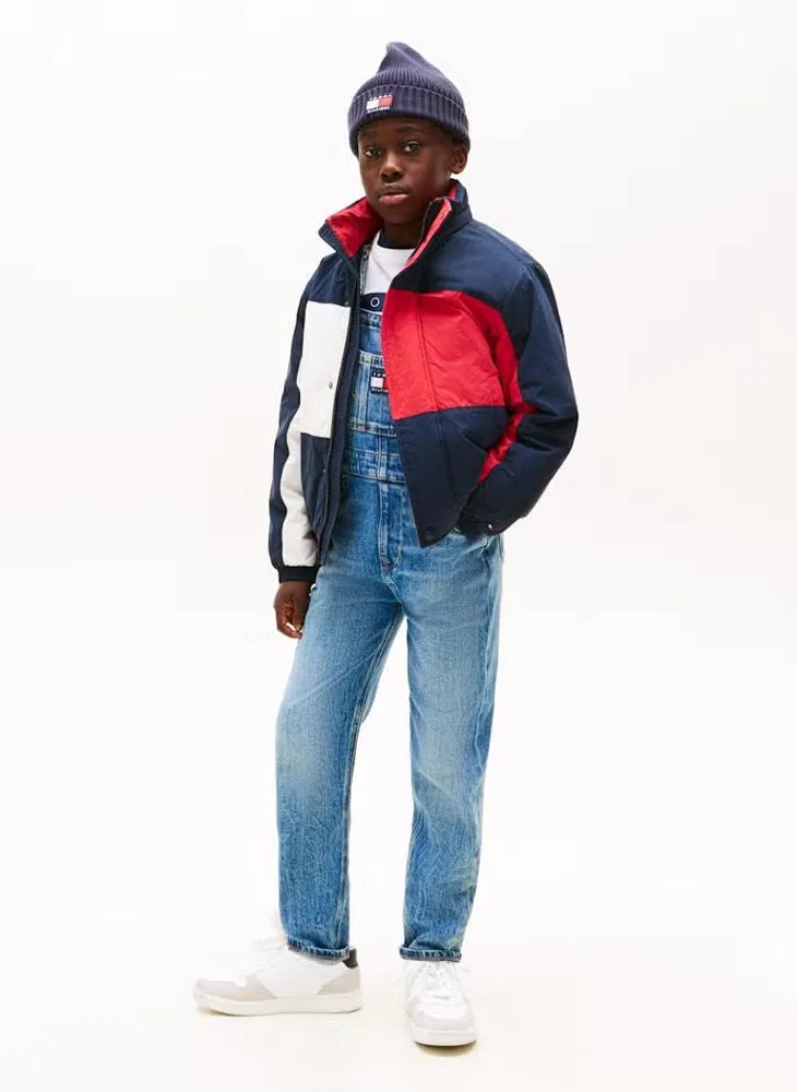 Куртка-трек с флагом, модель Heritage Flag, Tommy Hilfiger, темно-синий — фото 4
