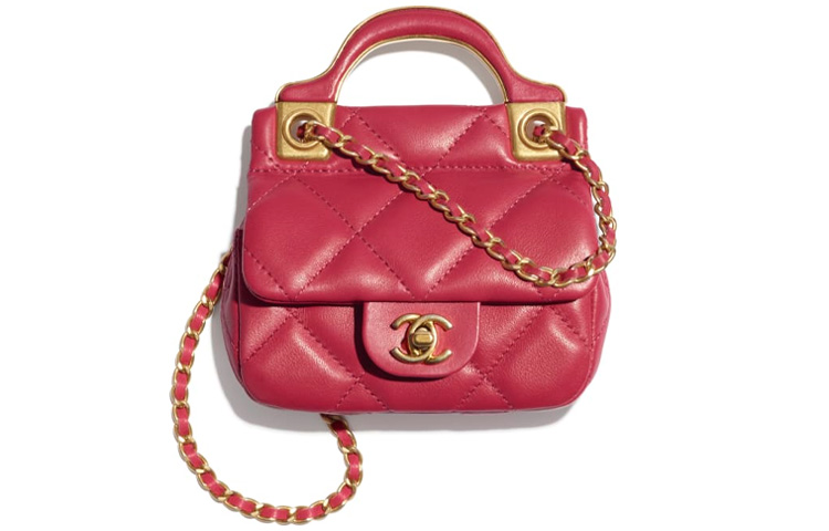 

CHANEL Женский кошелек для монет из телячьей кожи с держателем для карт на молнии, розовый