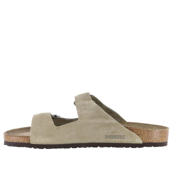 

Тапочки arizona suede leather sandals 'taupe' Birkenstock, бежевый