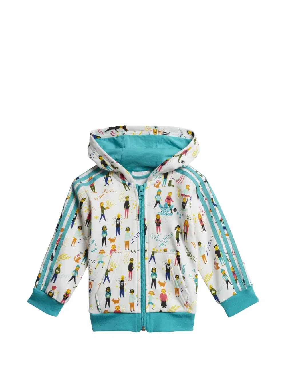 Костюм спортивный Adidas Kids, белый — фото 2