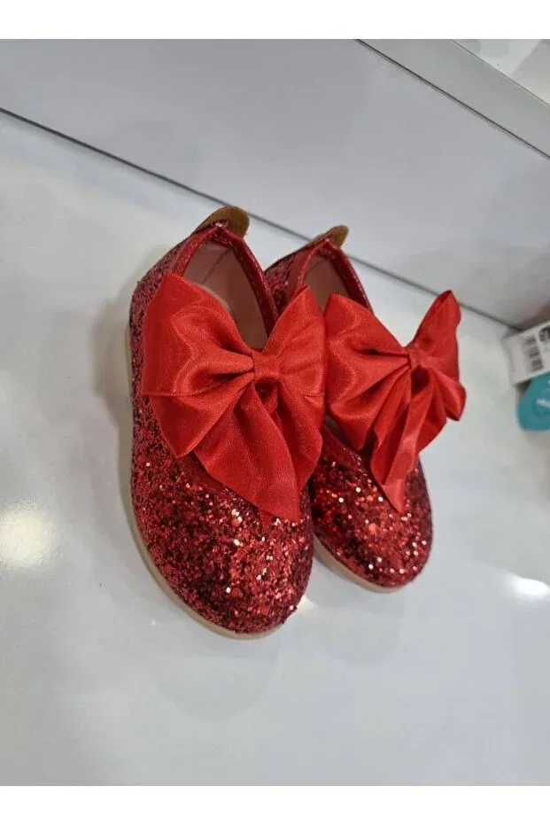 Детские балетки для девочек без каблука Ege Kids, Red — фото 3