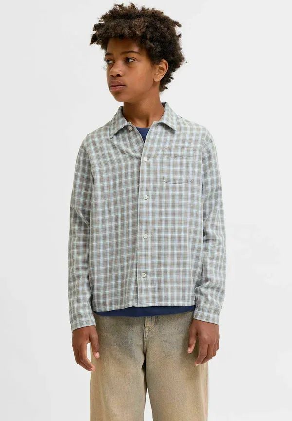 Детская рубашка Jack & Jones Junior, хаки — фото 2